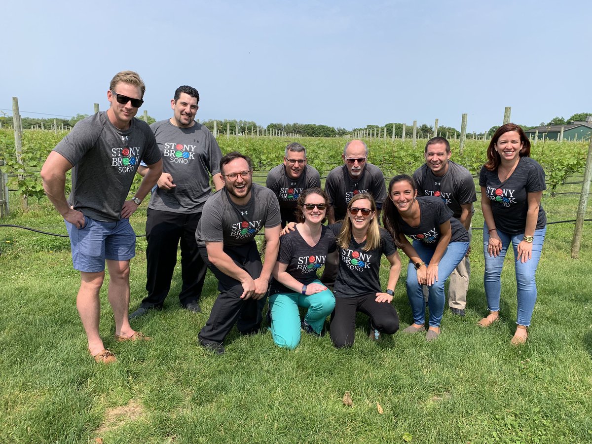 StonyBrookSono's tweet photo. More shots from the most unique #POCUS conference in New York. Why not take early summer education to an inspirational outdoor venue? @bhfvineyard #NOFO #SBMedConf #stonybrookem #sonowolf https://t.co/PD6OISB8YB