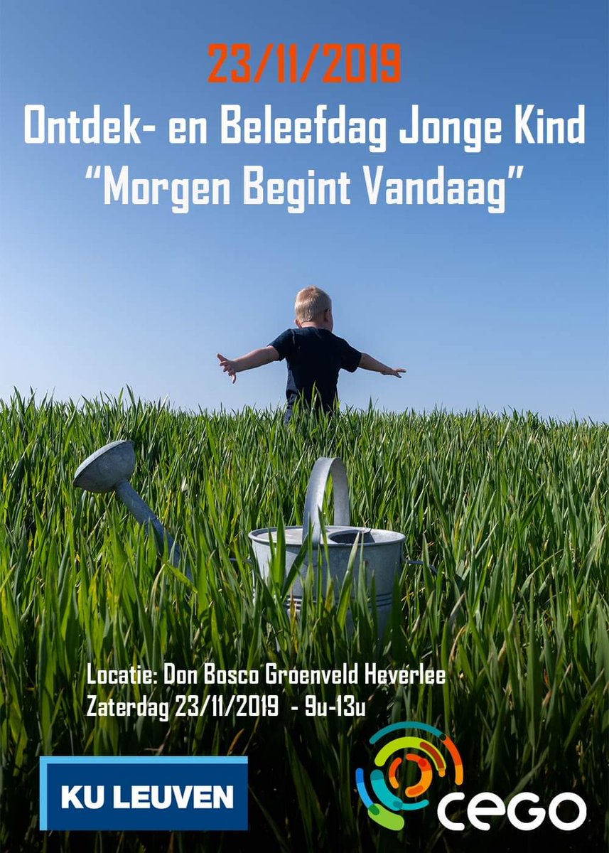 IngeLaenen's tweet photo. SAVE THE DATE - Tweede editie: Beleef- en ontdekdag Jonge Kind met lezing van Ferre Laevers https://t.co/szsN2JE7Nw