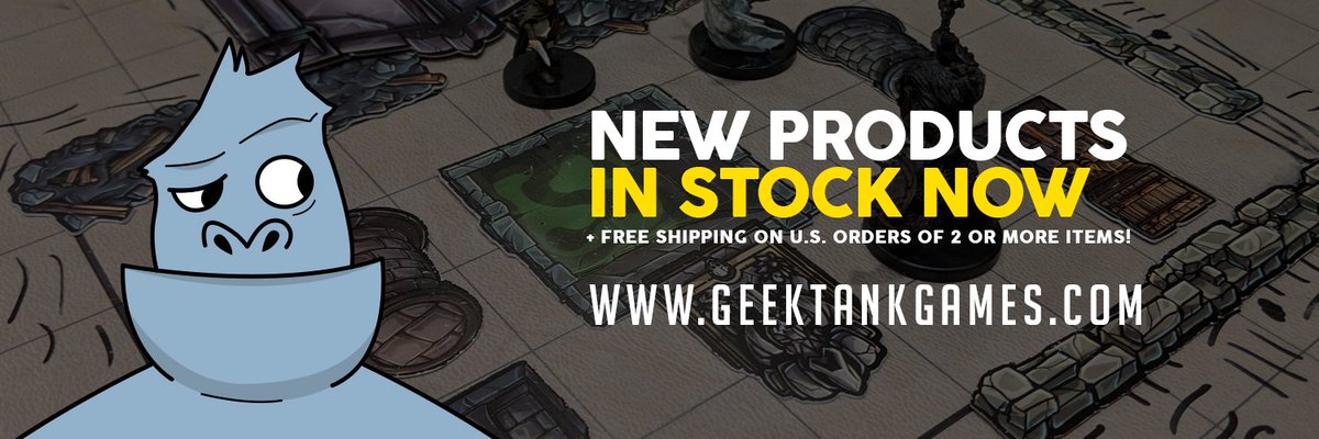 geektankgames's tweet photo. With some logistical tinkering, we figured out how to offer Free Shipping to US Customers!!!:-)
Follow/Like/Share

#geektankgames #dnd #dnd5e #tablettop #pathfinder https://t.co/oPtazgWcva