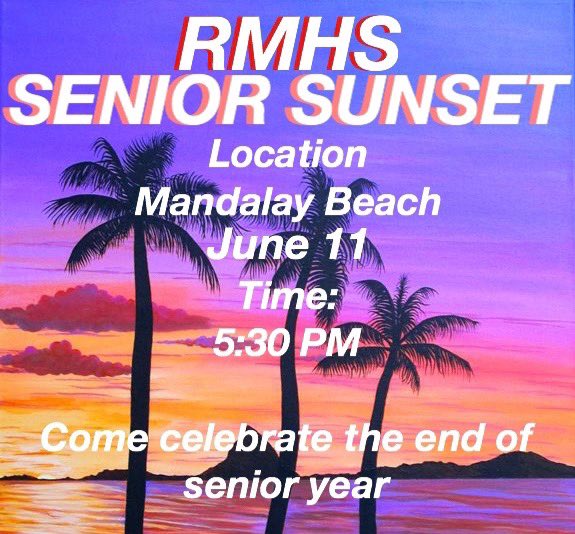 rmhs19updates's tweet photo. WE’RE ENDING IT WHERE IT STARTED, SENIOR SUNSET NEXT TUESDAY☀️💓 https://t.co/8XKw6uBwmI