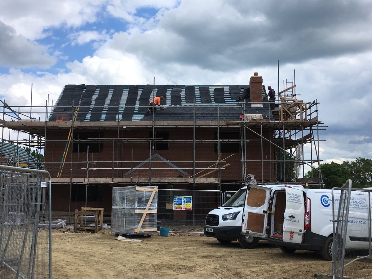 One of our teams on a new build in Leicester