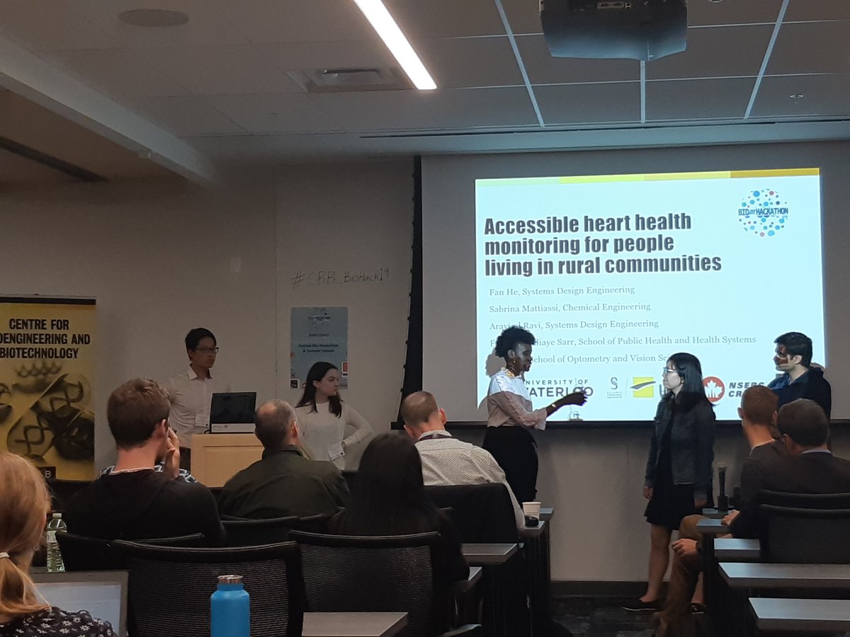 BioHackUW's tweet photo. Team 7- Accessible heart health in rural cancer survivors 
#CBB_BioHack19 https://t.co/tHYx26MmGT