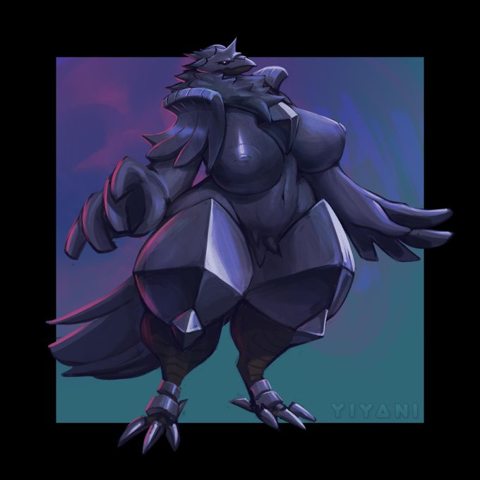 2019-06-07. A big busty Corviknight for my gf. 