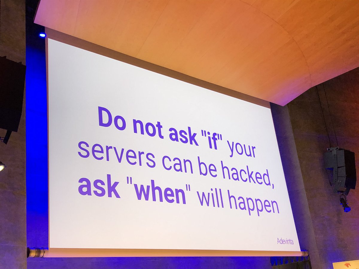s3rgiogr's tweet photo. Great talk about security monitoring to close the event #devopsbcn2019 https://t.co/0zqTpRxMSQ