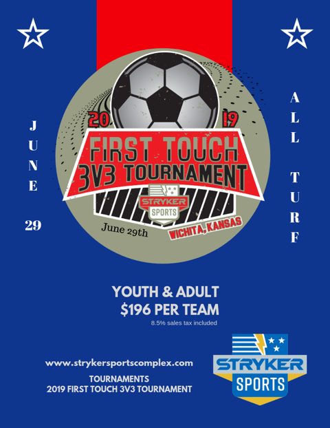 First Touch 3v3 tournament- Wichita, KS conta.cc/2HXAAQI