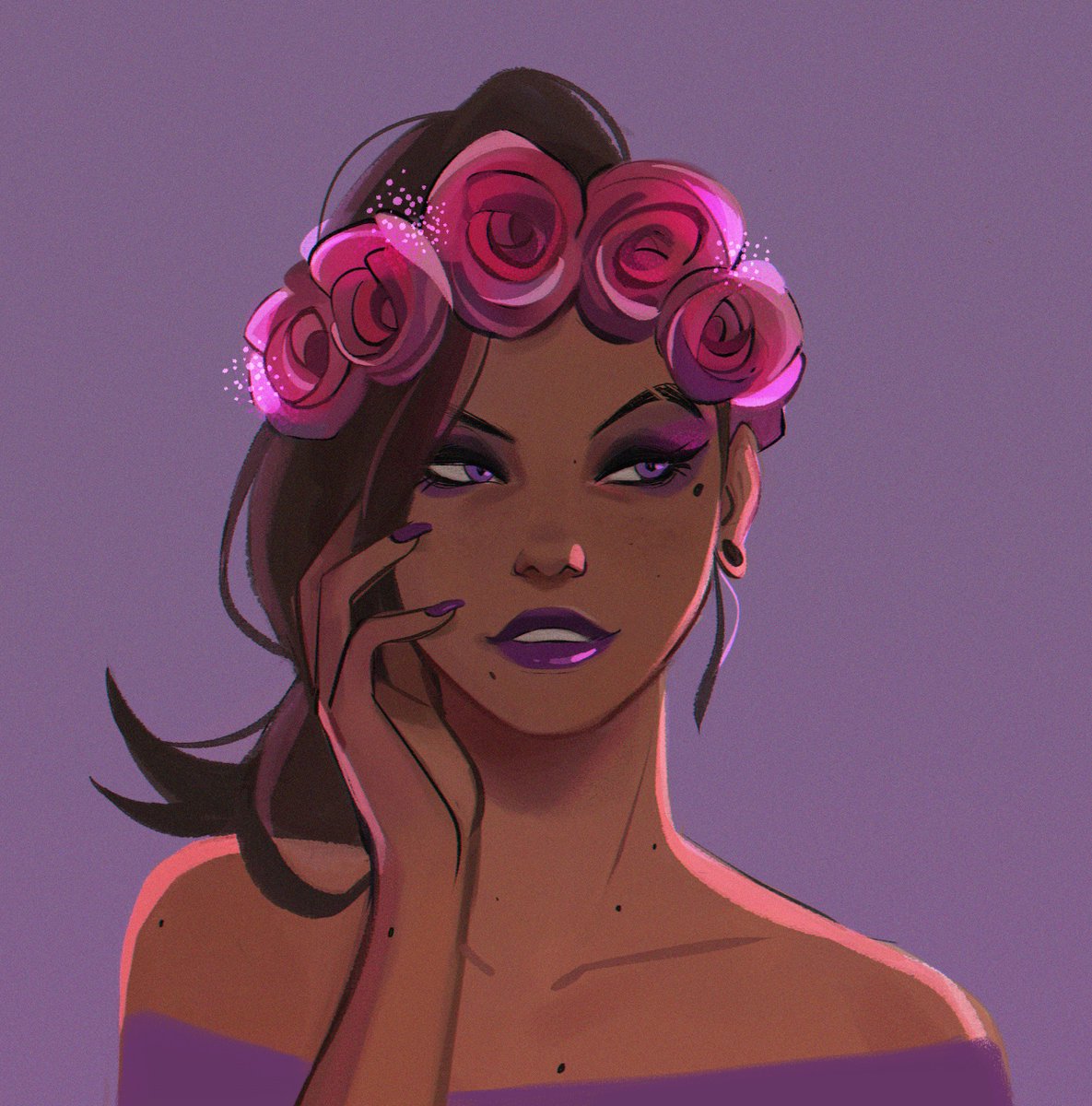 dikatsuu's tweet photo. Sombra+flowers for a friend :> https://t.co/6A7VEitHNu