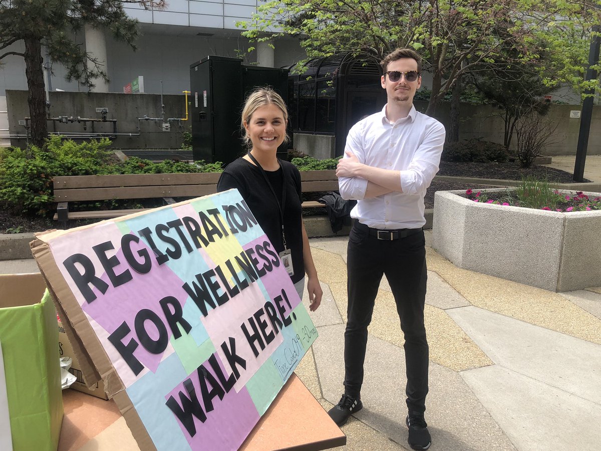 MelissaRumble4's tweet photo. Wellness Walk under way at London site of #LWTSO! Great to see SMT support and members of our student community lending a hand in the set up #OR_WellnessN @SeanVlasman @MatthewSeguin82 https://t.co/DKu37IQzsx
