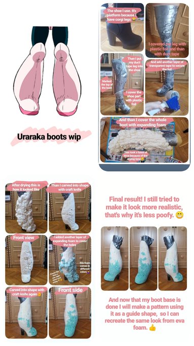 Here is the tutorial for my Uraraka boots! I hope you find it helpful😊👍 https://t.co/UNZDSlXA7r