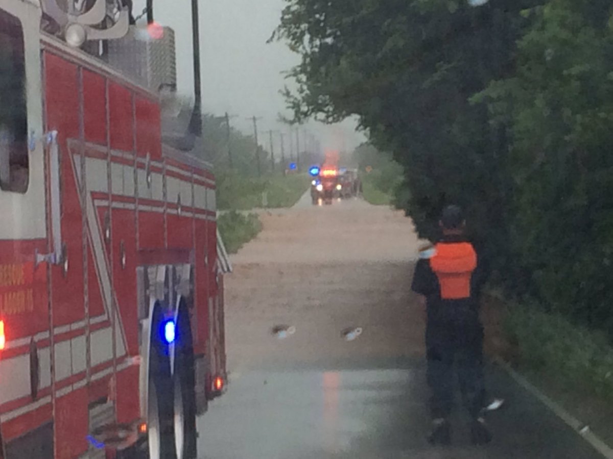<a href="/OKCFD/">Oklahoma City Fire</a> working numerous high water situations &amp; rescues. Do not drive into high water! <a href="/kfor/">KFOR</a> <a href="/NWSNorman/">NWS Norman</a> (Hefner/County Line)