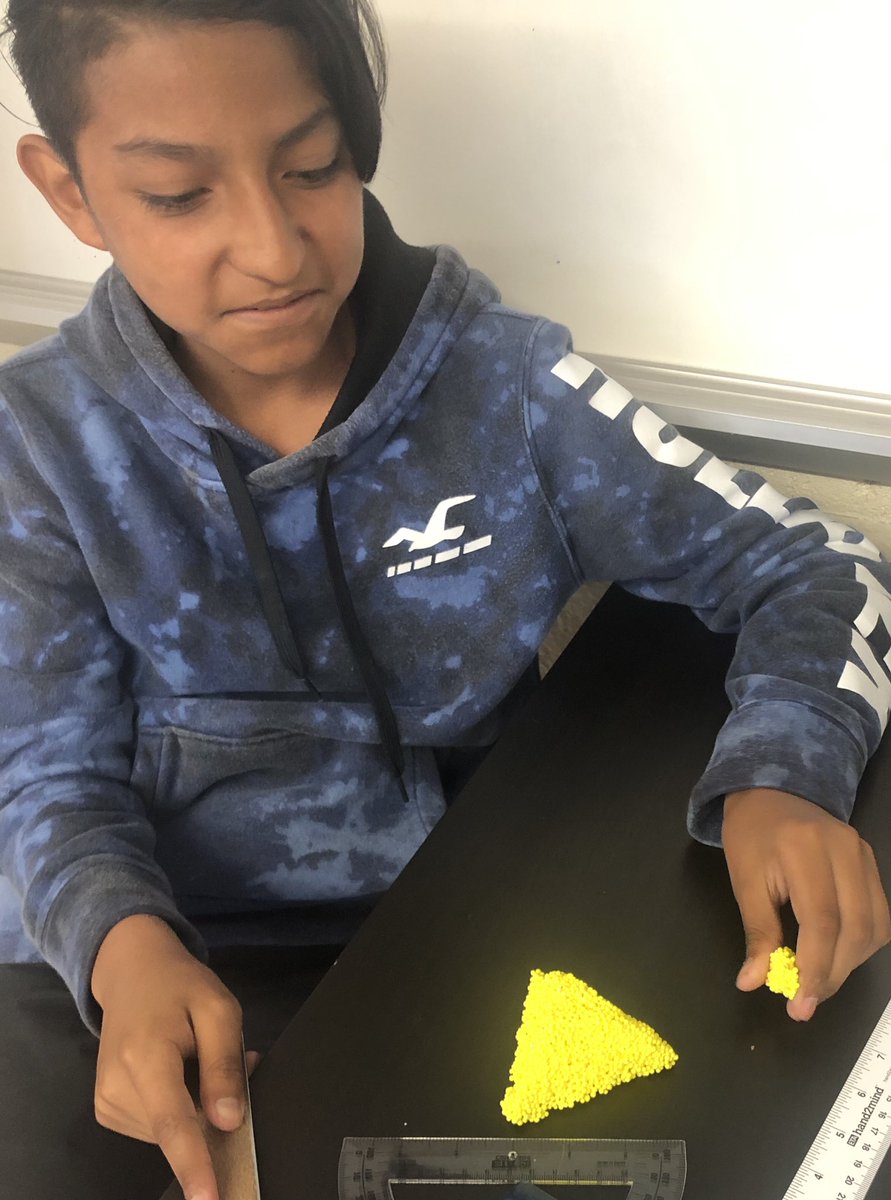 LAmbrosio196's tweet photo. #7thgrade using #playfoam to explore @IllustrateMath @openupresources unit 7’s “Slicing Solids” lesson. So happy to see them excited &amp; engrossed in cross sections! @LincolnAnnex @GandTTeam @nbpschools https://t.co/olY3qAGWep