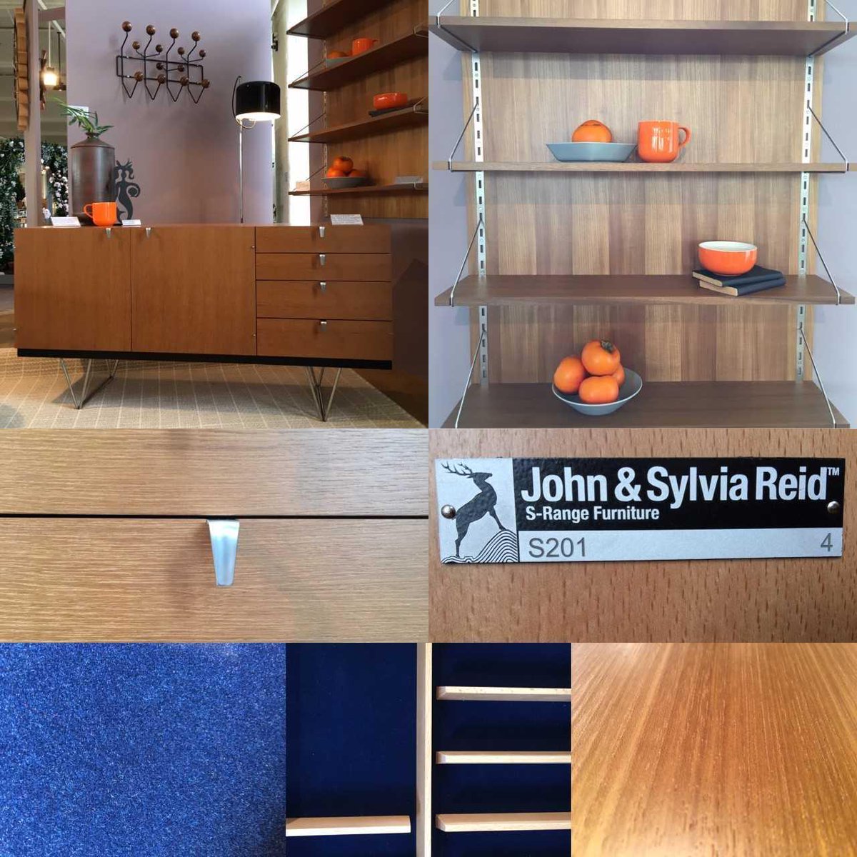 SaltsMill's tweet photo. We especially admire the #Beechwood interior, the #Prussianblue #velvet lined cutlery drawer &amp; the way so much attention has been paid to the perfect functionality of the #metalwork and #hinges. #midcentury #midcenturymodern #designclassics #Englishdesign @JohnSylviaReid https://t.co/FRMXG9I0xF