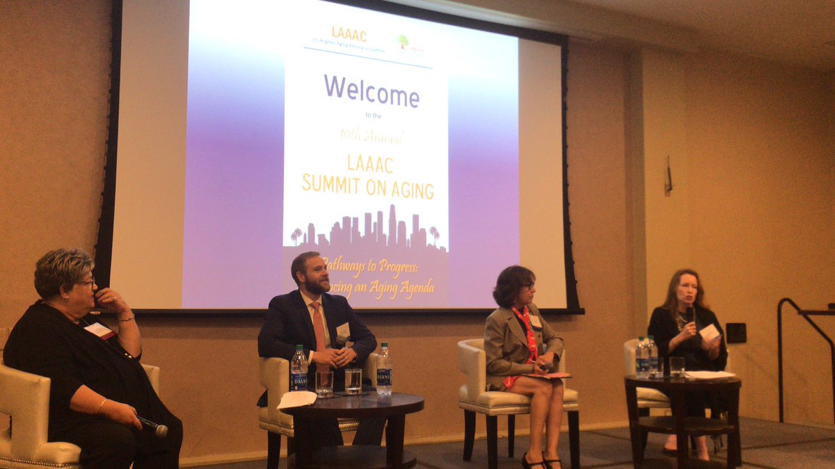 LAAACoalition's tweet photo. @KaliPeterson5 of @TheSCANFndtn , Laura Trejo @LADeptofAging, Jedd Hampton @LeadingAge, Blanca Castro @AARPCA https://t.co/xE0PCHFyyS