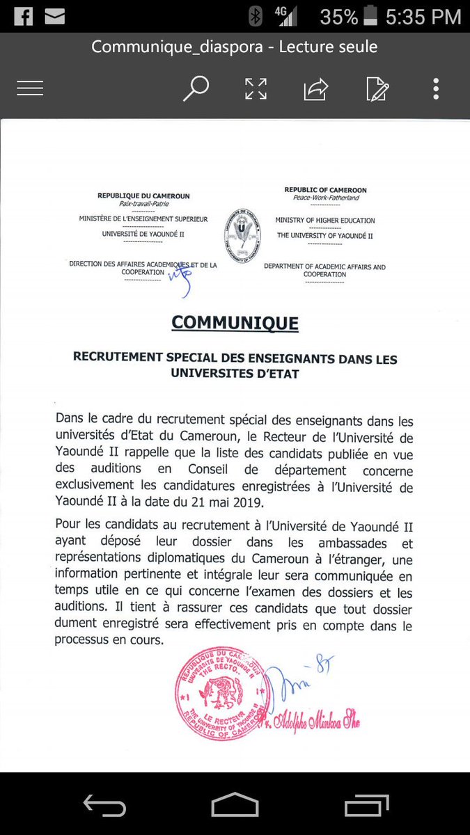 t5To1xWUJviSzhP's tweet photo. #Recrutement spécial des enseignants assistants dans les universités: communiqué à l'attention des candidats de la diaspora
#Minesup https://t.co/bh0g8ZCV6d