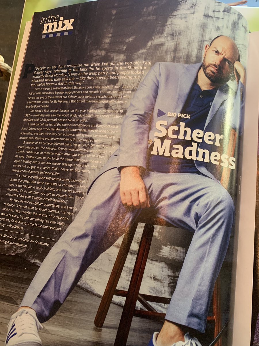 paulscheer's tweet photo. Thanks @TheEmmys Magazine for this really nice article about me and @SHOBlackMonday now@give me back my SOCKS! https://t.co/tI8FWFLPXW