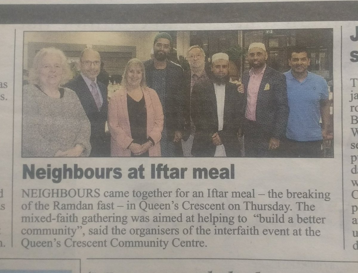 It even made the @NewJournal!
Many thanks to all, we had a wonderful time, and looking forward to more joint initiatives in the community. 
#baitulamanmosque #ktbam 
@QCCA_ltd #queenscrescent #interfaith