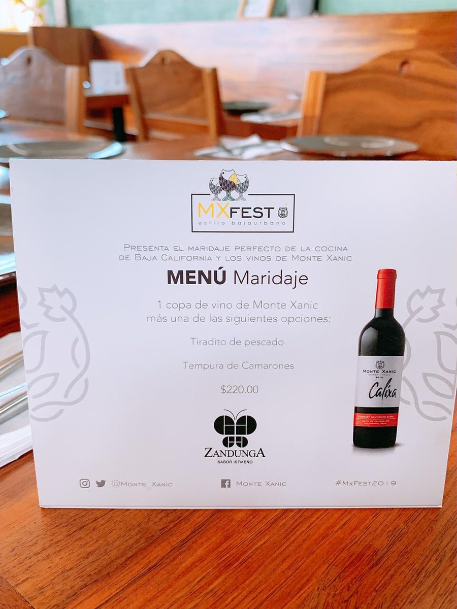 Zandunga_Sabor's tweet photo. ¡Vive la experiencia de #MXFEST2019 en Zandunga!
#MXFest de @Monte_Xanic estará presente en más de 100 restaurantes.
#Oaxaca #OaxacaLoTieneTodo #ViveOaxaca https://t.co/LmwGcASFPa