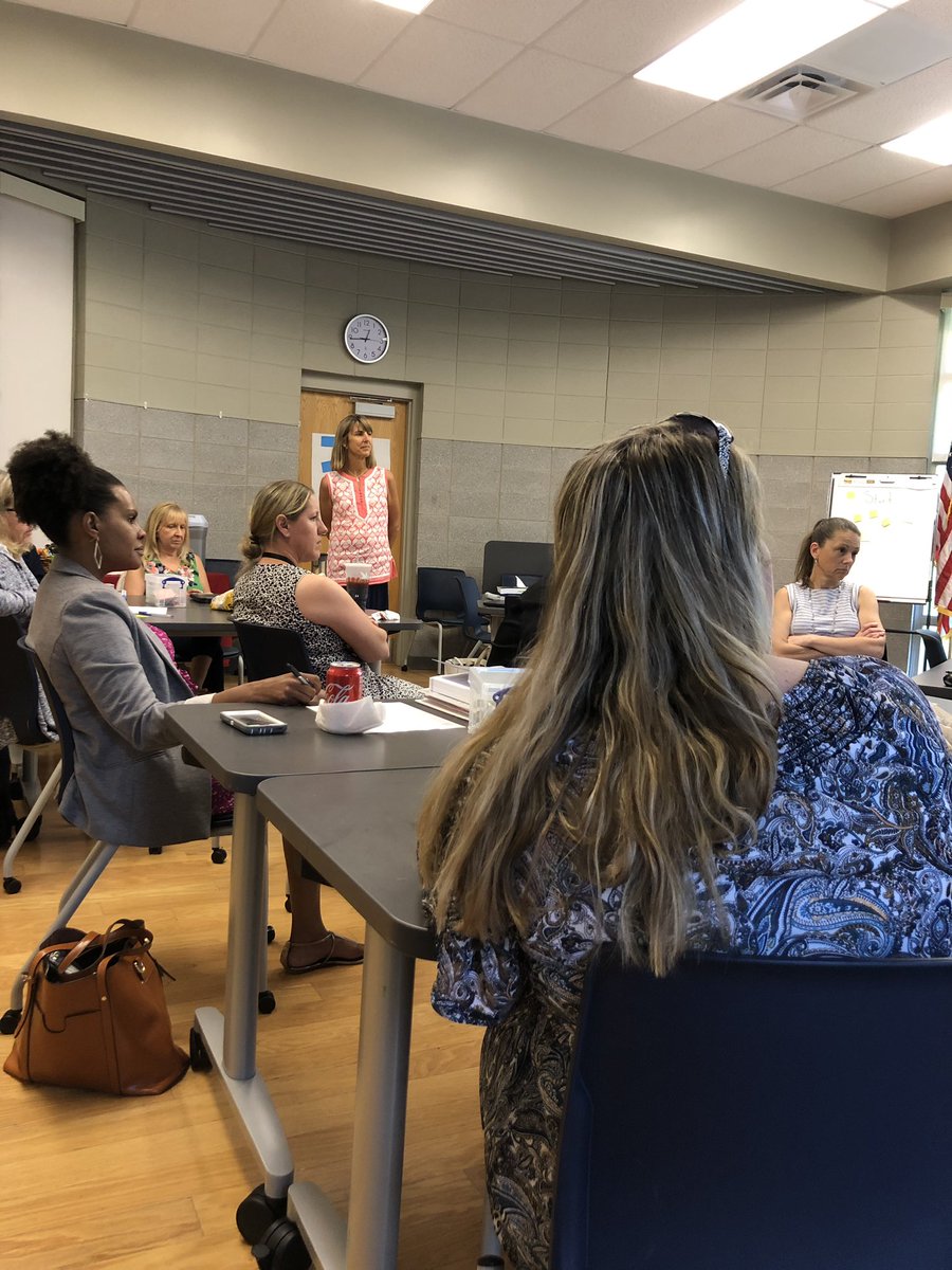 ChristiePica's tweet photo. @eobrien22 leads our middle school number talks cohort. This year long cohort reflects on next steps and what worked. Thank you to my amazing math teachers #mathycsd #leadycsd https://t.co/TNjvsERKoW