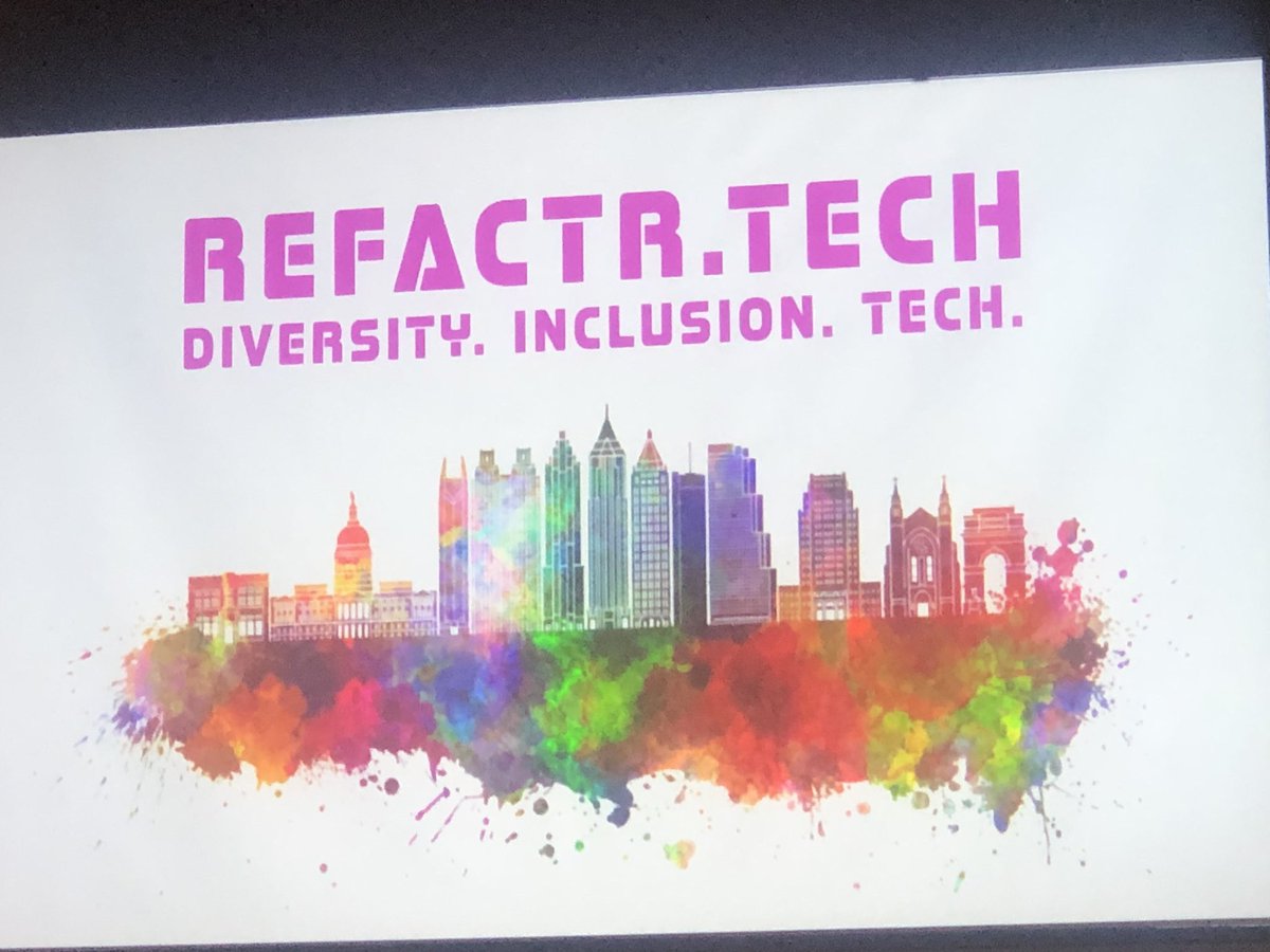 hypepotamus's tweet image. Happening now: the #Refactrtech conference in Atlanta features a jam-packed schedule of tech learning, inclusive culture-building, and creating connections. Who else is here today?