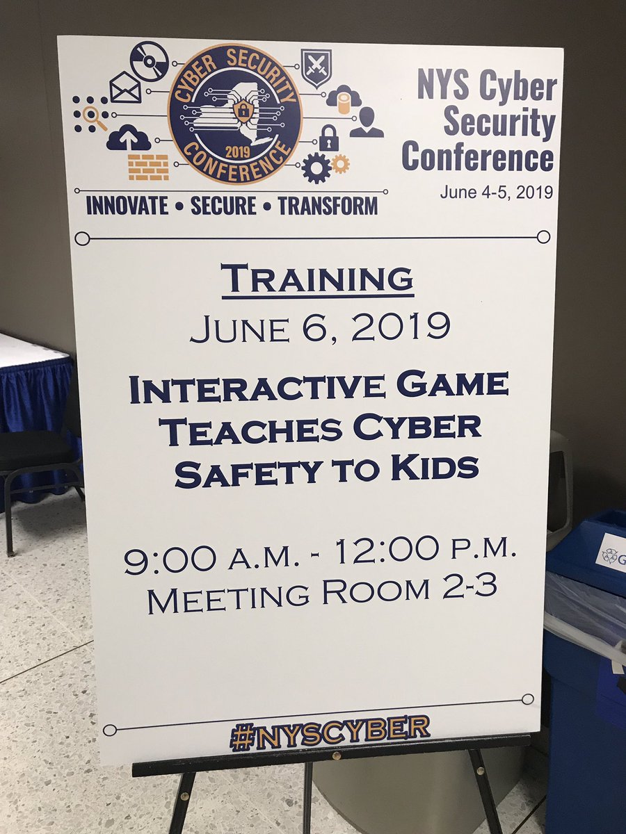 Snyderd1's tweet image. DAY 3 #NYSCyber - @NYSITS @HPE &amp;amp; @msisac teaming up to talk to parents &amp;amp; educators session about how to help kids stay safe online!#CyberSquad #Gamification #CyberSavvyKids #InnovationThatMatters