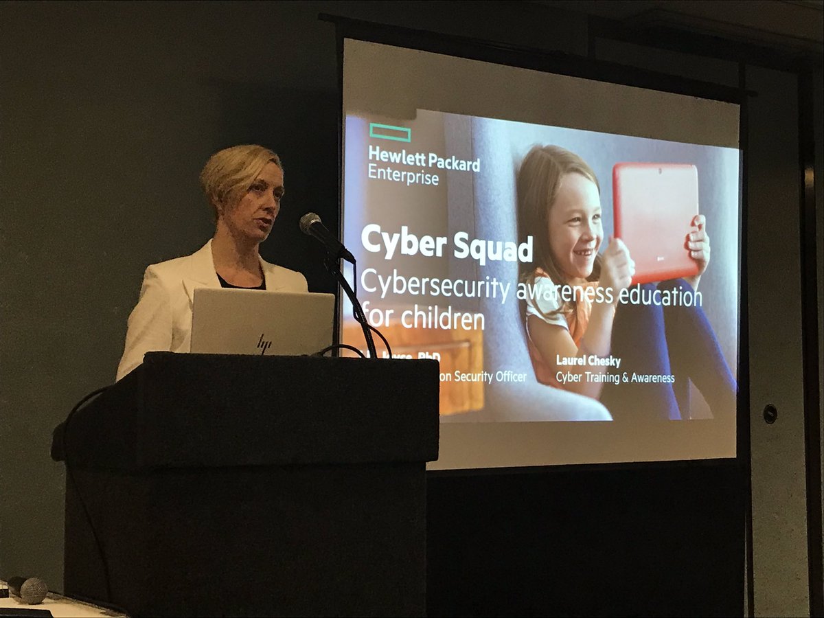 Snyderd1's tweet image. DAY 3 #NYSCyber - @NYSITS @HPE &amp;amp; @msisac teaming up to talk to parents &amp;amp; educators session about how to help kids stay safe online!#CyberSquad #Gamification #CyberSavvyKids #InnovationThatMatters