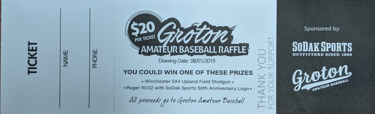GrotonAmateurBB's tweet photo. Groton Locke Electric is selling gun raffle tickets to help support the team. If you or anyone you know is interested, please reach out to any member of the team. 

Thanks for the support! ⚾ https://t.co/0qNhx6IegE