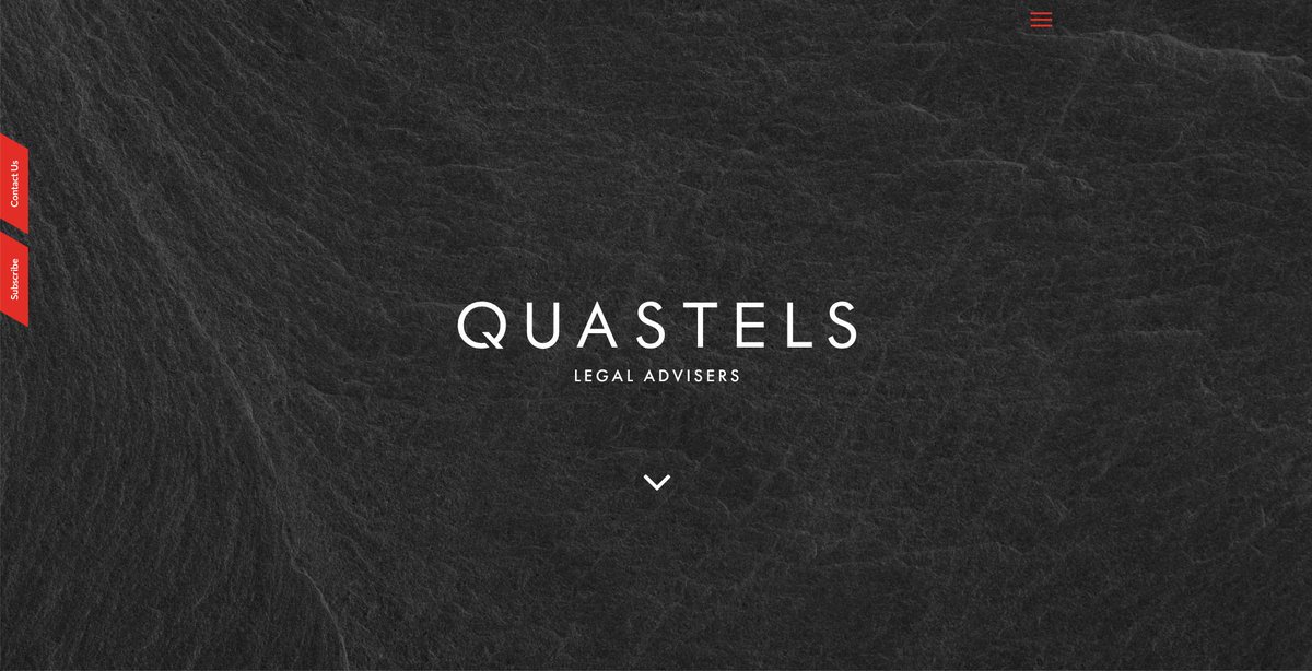 Check out our #rebrand for our law firm client Quastels, quastels.com #design