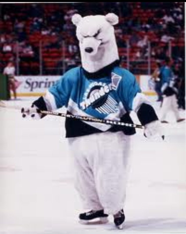 Jesse Granger on X: Old school Las Vegas hockey fans, feeling nostalgic  this morning? Read about Boom Boom the polar bear mascot for the IHL's Las  Vegas Thunder from 1993-1999. Got a