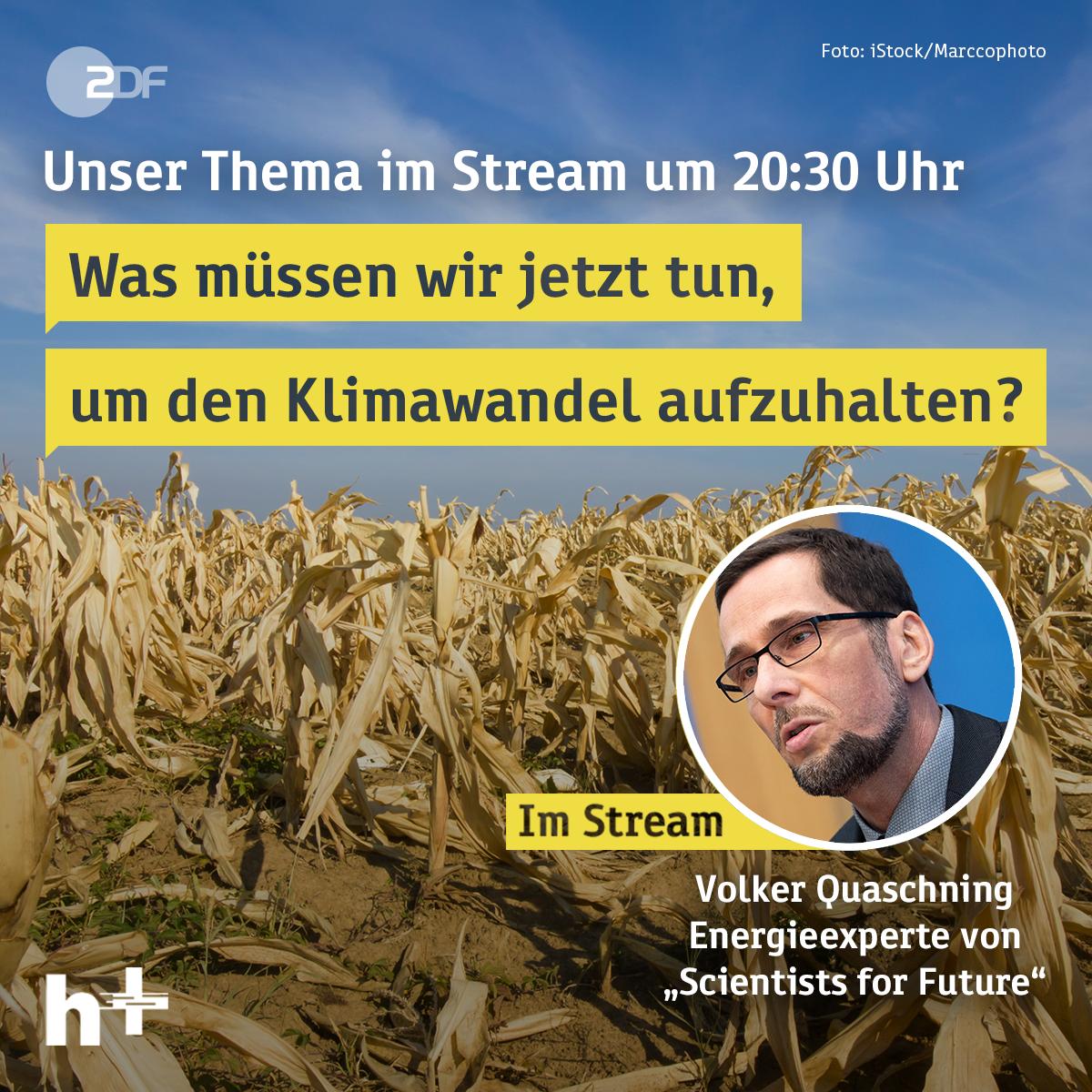 heuteplus's tweet image. „Wir sind weit entfernt vom Erreichen der Klimaziele“, sagt @VQuaschning von #ScientistsForFuture. Stellt ihm eure Fragen um 20:30 Uhr in unserem Livestream. #FridayForFuture #NoMorePillePalle