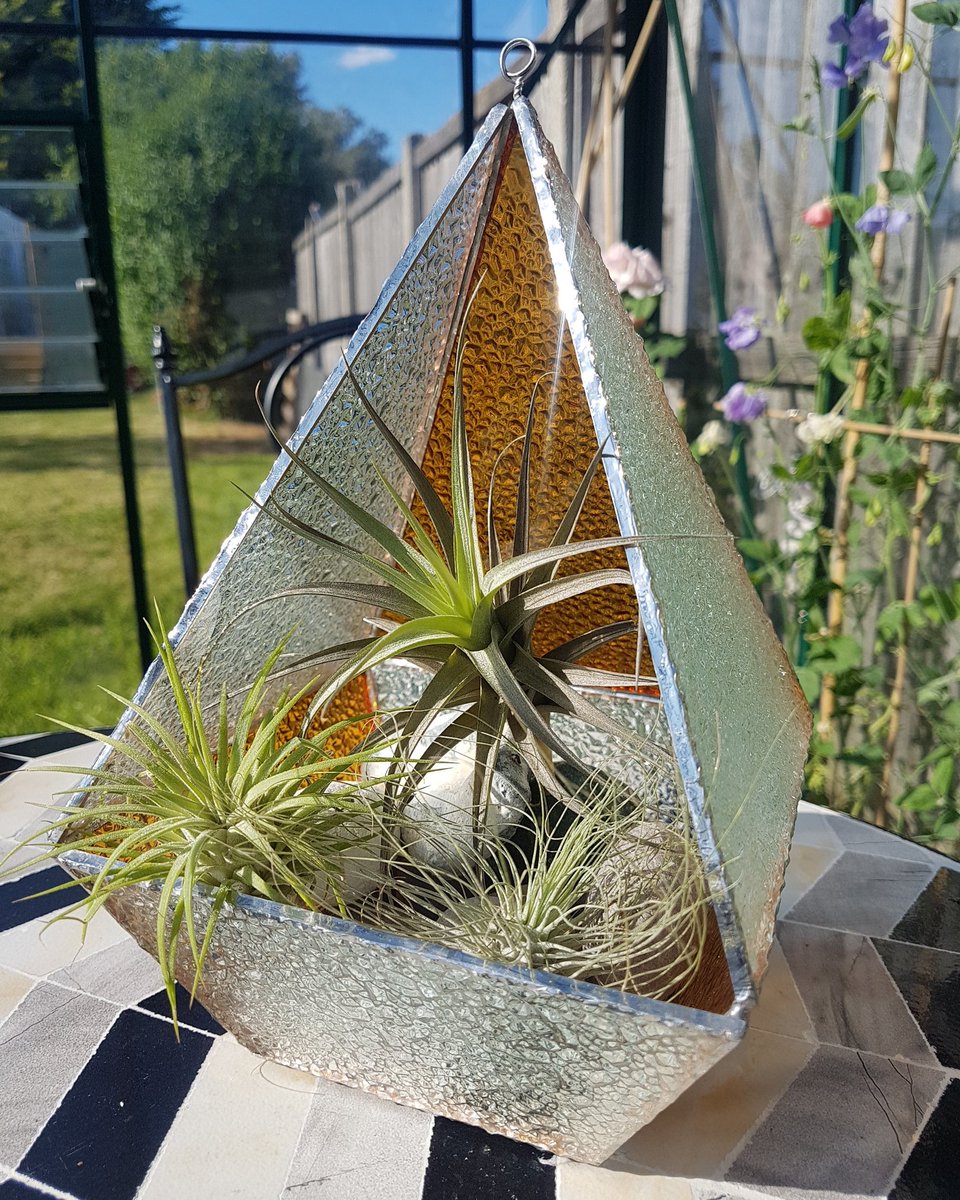 greencraftstud's tweet photo. What a #lovely weather! What will you do if you are in a 54°C #greenhouse 😎? I made a #terrarium using orange coloured #glass 😁

#nature #stainedglass #plants #handmade #airplants #succulents #indoorplants #handmade #handcrafted #cute #gift #flowers #homedecor #onlineshopping https://t.co/Jn2icIePgi