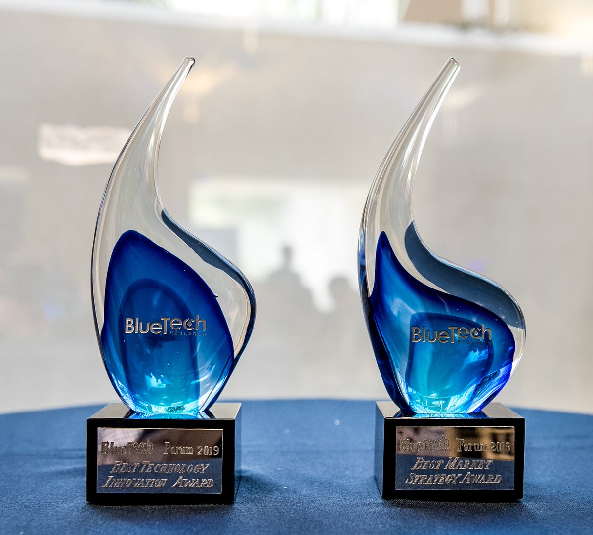 BlueTechR's tweet photo. Congratulations to @LGSonic from the Netherlands - winner of the Best Technology #Innovation Award - and Fracta from USA winner of the Best Market Strategy Award at #BlueTechForum2019 https://t.co/dhyaqIbi25