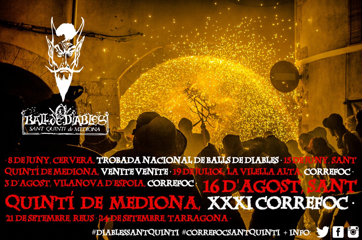 Agenda 2019 en marxa!
Ens veiem als carrers!
Salut i foc!
#SomBallsdeDiables #correfoc #culturapopular #diablessantquinti #tradicio #catalunya  #tipic #culturacatalana #carretilles #tradicio #diables #diablesicorrefocs