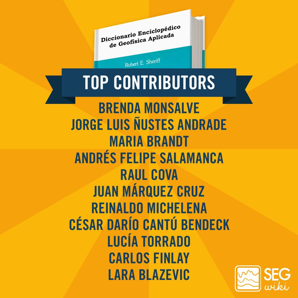 Thanks to over 70 volunteers, we translated SEG's top-selling book into Spanish. These contributors made over 1,000 contributions EACH! Thank you! 👏 buff.ly/2k1mLUK