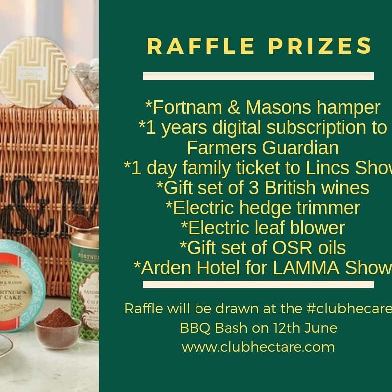 We have some great raffle prizes at the #clubhectare bash on the 12th June ... have you got your ticket?