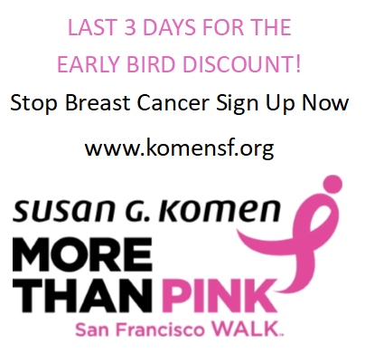 KomenSF's tweet photo. Last 3 days to take advantage of our #earlybirsdiscount
Sign up now for #MoreThanPinkWalk
https://t.co/sw73Lg7Lbw https://t.co/63UJY64L1a