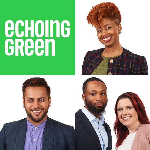 Meet the 2019 Echoing Green Fellows! From top right: *Ateira Griffin, 2019 Global Fellow, Founder of BOND, Inc. (Building Our Nation's Daughters)
*Kristin Adair, 2019 Black Male Achievement Fellow, 
Founder of Unchained Media Collective
*Halim Flowers, 2… bit.ly/2wGV6yN