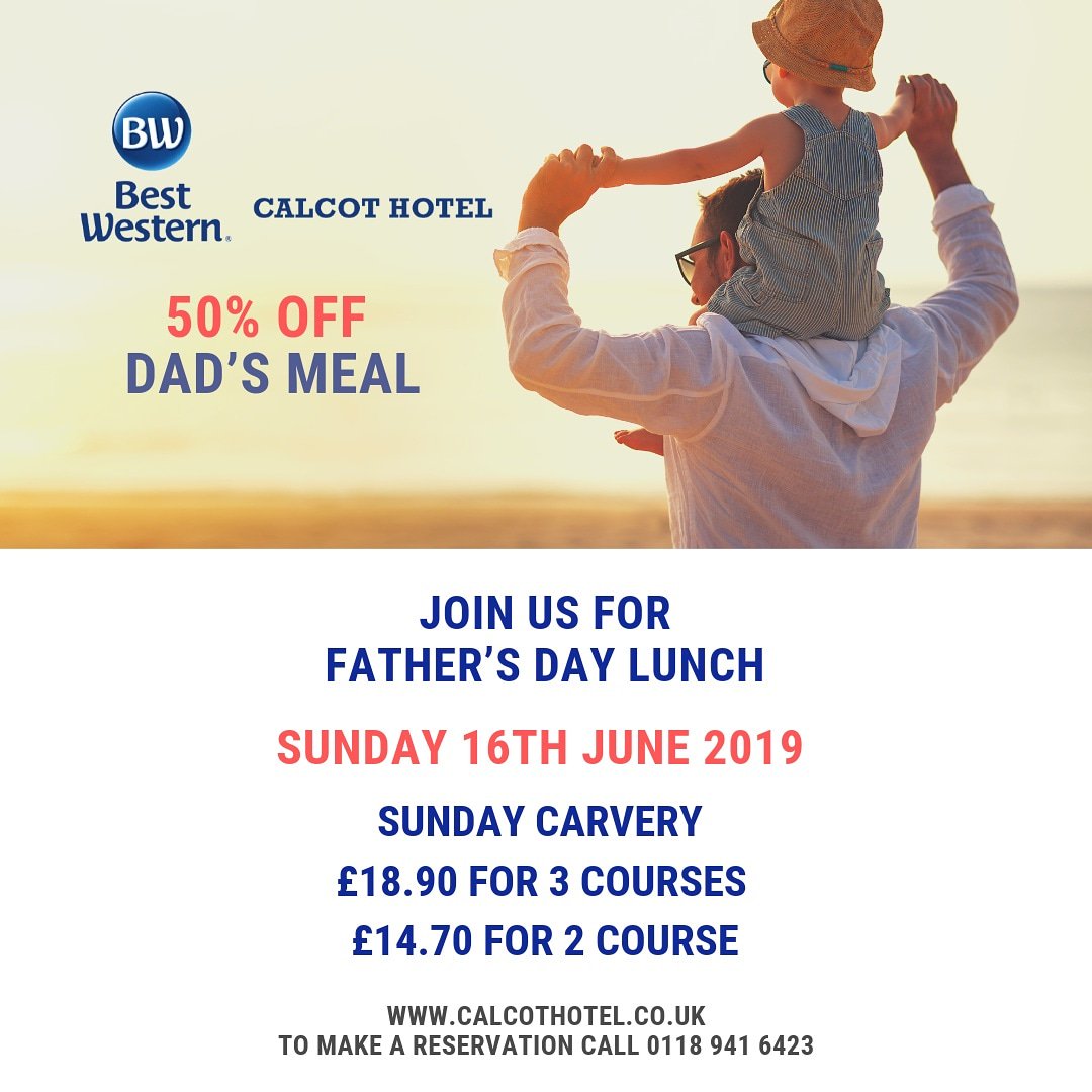 BWReadingCalcot's tweet image. Father's Day Lunch at @calcot_hotel on 16th June 2019. Choose from 2 and 3 course Sunday carvery lunch.
#fathersday  #sunday #food #foodgram #foodstagram #goodfood #goodmood #eatout #foodies #berkshire #bondoflove #bestwesterngb @BestWesternGB #fathersday #fathersday2019