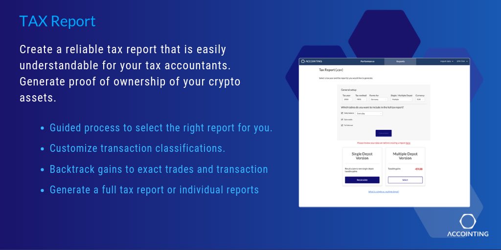 blackbeardXBT's tweet image. The guys from @accointing reached out to me 1 month ago and showed me a Demo of their #portfoliotracking and #cryptotax tool. Since then I‘m using it and it really helped me to save a lot of money for this years tax. #ad
