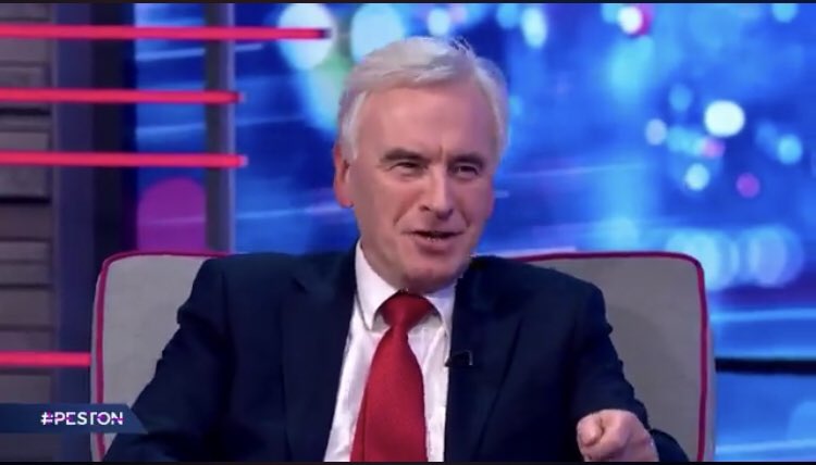 TeamSilverFoxx's tweet photo. Well done @johnmcdonnellMP absolutely sterling performance on @Peston and a great tie! #RedTieWatch https://t.co/hoMt8VvGLE