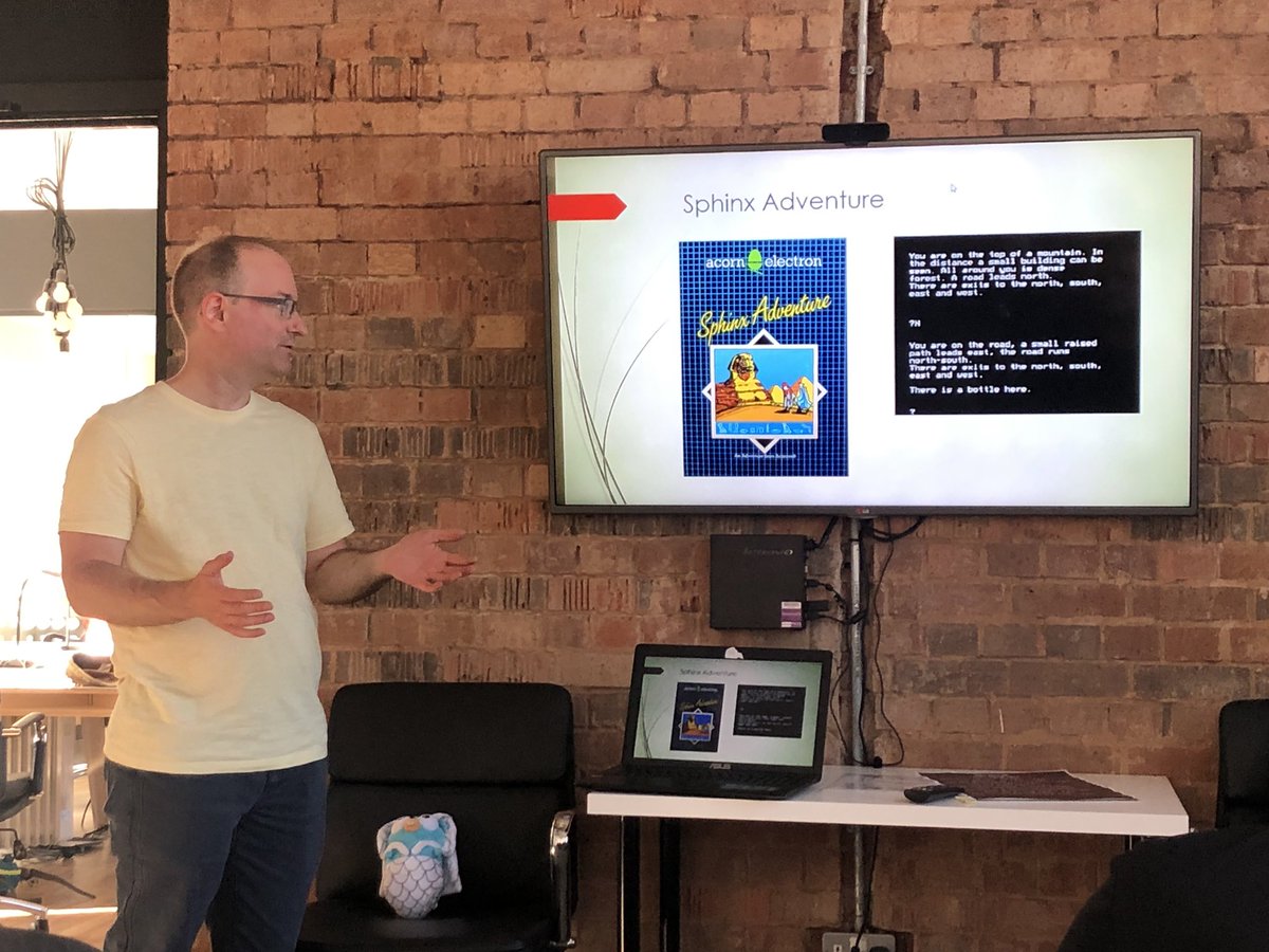 mxco86's tweet image. Text adventures at #GolangSheffield