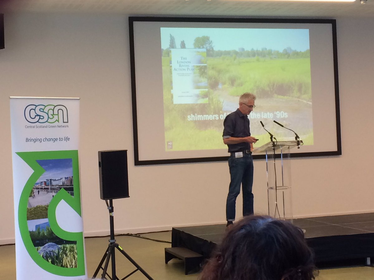yellowarchangel's tweet photo. Visionary and uplifting speakers at today’s #CSGNforum: Matthew Frith @WildLondon; Sandra Albro from Cleveland, Ohio’s ‘Vacant to Vibrant’ project; the legendary Simon Rennie, speaking at his last CSGN Forum; Brian Evans, Glasgow City Urbanist (amongst other hats)... https://t.co/PrO14LwJUy