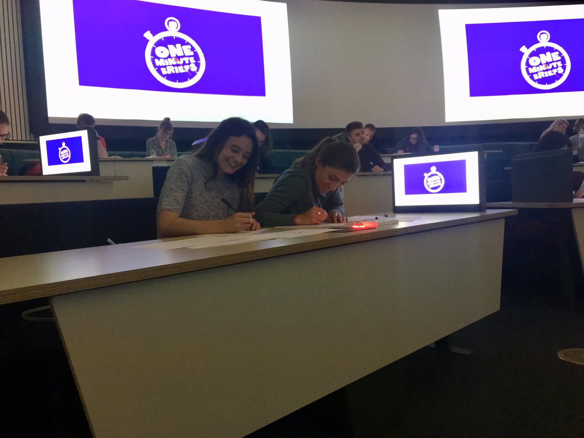 MarksR5Design's tweet photo. Our @Gee_McCoy1 and @BryonyShepherd3 having fun at the @OneMinuteBriefs workshop hosted by @BOC_ATM and our CD Lou @Chorles #omb #BDF2019 #creative #advertising #ideas #TeamMarksR5 https://t.co/zOmcXapsU0