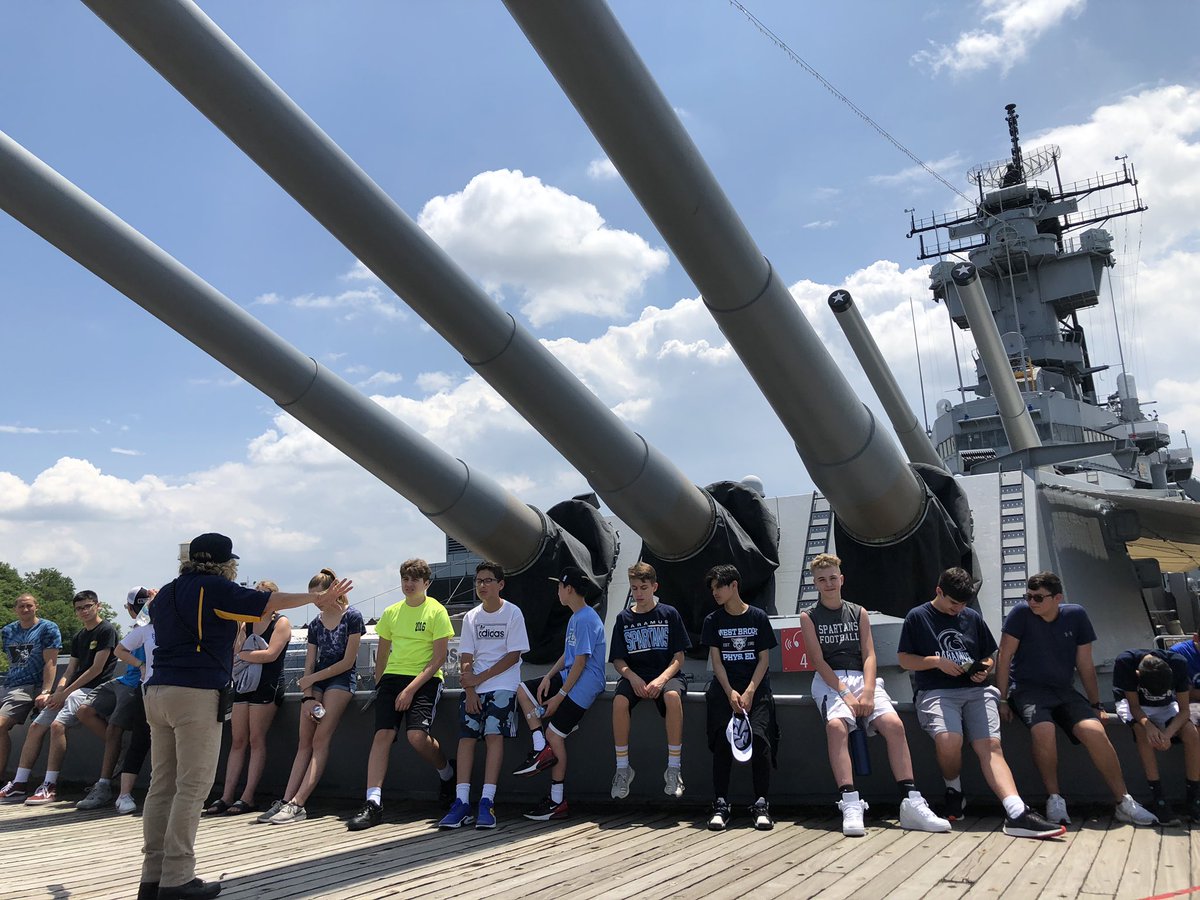 mrs_vanvleet_wb's tweet image. Last stop!!! Battleship New Jersey!!! What a memorable trip for all! Next stop - Paramus! #philly #8thgradetrip @WestBrook_Param