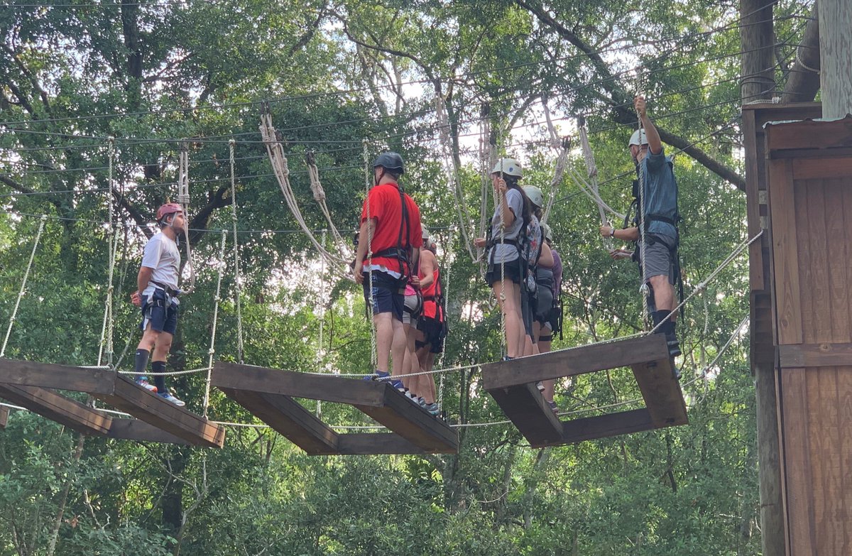 Some of our conference attendees got to experience the high ropes course at <a href="/epworthbythesea/">Epworth by the Sea</a>! This was a great way for participants to challenge themselves and develop leadership skills.