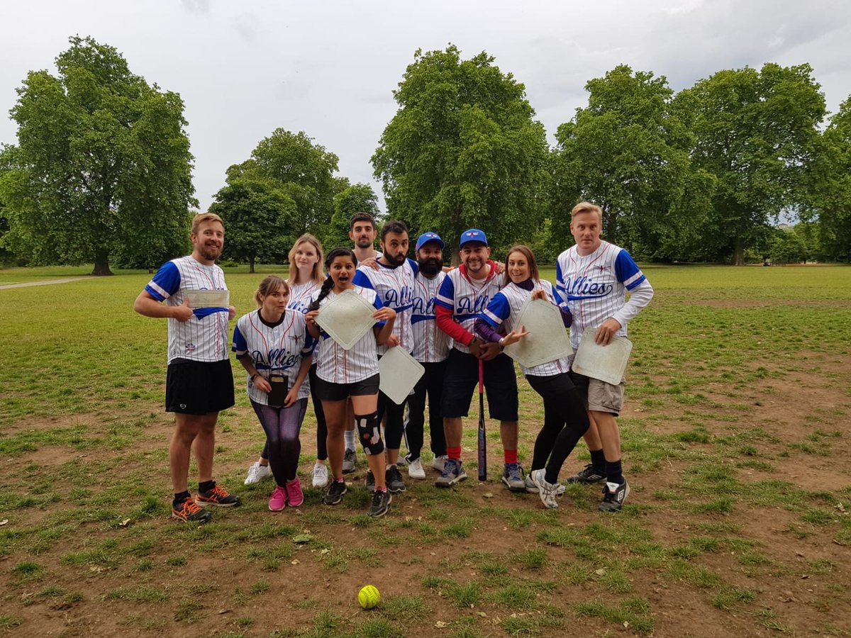 We didn’t go for a very imaginative pose this week, we thought we’d give others the chance... but still thought this attempt quite a good one. 
We leave it you <a href="/ThinkCS/">THINK</a> to decide. <a href="/CharitySoftball/">London Charity Softball League</a>