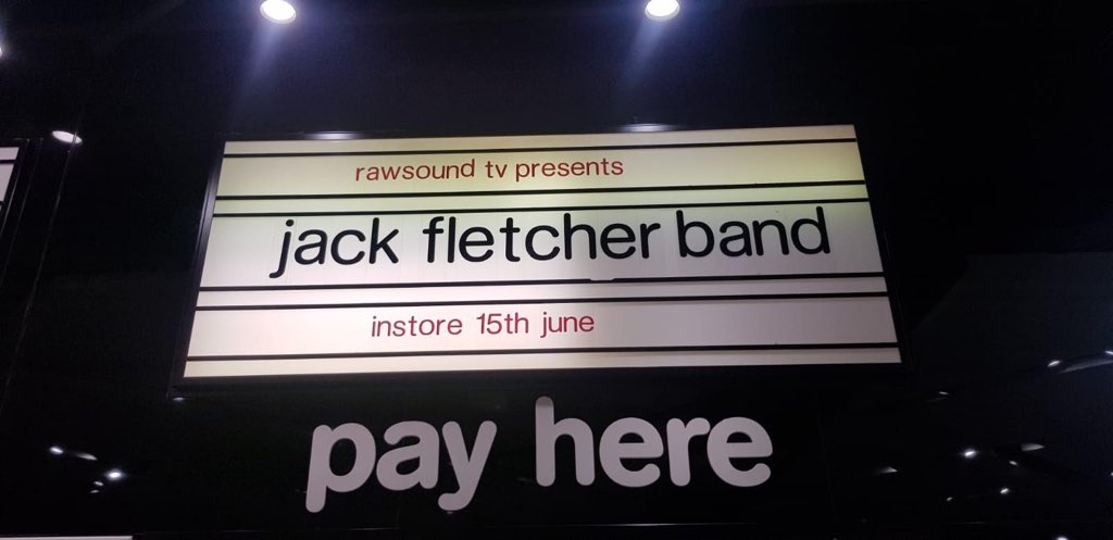 RawSoundTV's tweet image. As exclusively revealed on @TimSenna's @switch_radio interview with @MarkPiddington_ last night, we are pleased to announce that our first 2 acts to play The HMV Sessions at @hmvMerryHill are @al_ohm &amp;amp; @jackfband - check out these huge instore billboards! More details to follow!