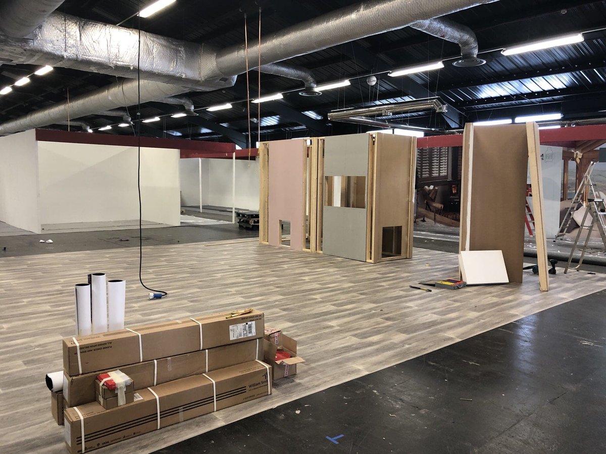 ImageDesignsol1's tweet image. Day 1 and the start of the fireplace exhibition Harrogate! #ImageDesignSolutions are building a bespoke 9mtr x 8mtr stand to showcase 18 fireplaces and settings! 

Stay tuned for more images and follow our progress! #ImageDedication