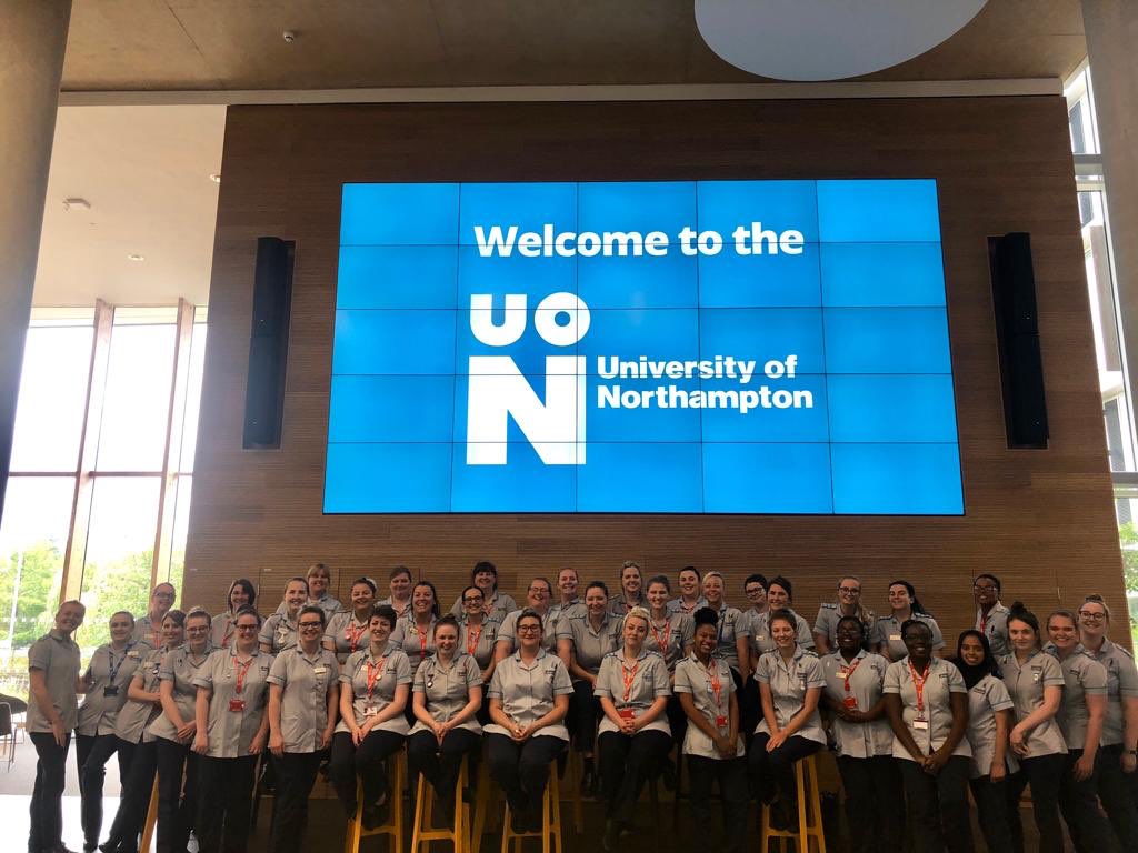 KimEbbs's tweet photo. Today the University of Northampton has achieved UNICEF Baby Friendly Initiative Reaccreditation!! Myself &amp; Mary Huntley would like to thank Sept 16 Midwifery Students for being so committed and amazing! @UoNMidwifery @BFI @babyfriendly @UoNMidSoc @UniNhantsFHS @UniNorthants https://t.co/g5eZYQp1ku