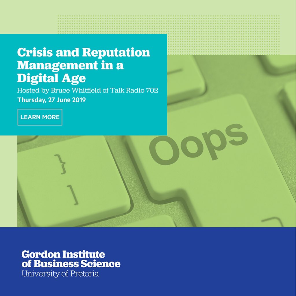 Gibs Business School On Twitter Upcoming Event Crisis
