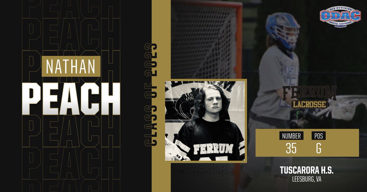 Ferrum_Lacrosse's tweet photo. The time is ripe, to introduce Goalie, #35- Nathan Peach from Tuscarora H.S.(VA) to the Class of 2023 #itsagreatdaytobeapanther #thisisferrum #panthernation #gopanthers #goferrum #blackshirts #blackhats #pantherpride https://t.co/0ydAvwSBJ3