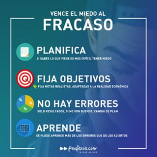 Aprende a vencer el miedo al fracaso. Preparate para mejorar tu liderazgo con el curso La guía del líder exitoso en Profexor.com Regístrate ito.mx/LnaT 
#motivation #instagood #fotooftheday #entrepreneurlife #entrepreneurship #españagram #estadosunidos